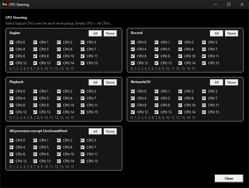 CPU Steering